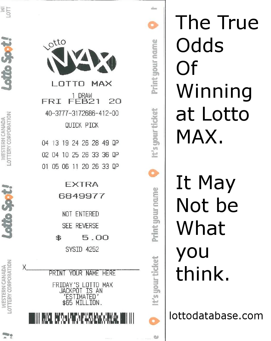 odds of lotto max